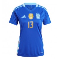 Argentina Cristian Romero #13 Replica Away Shirt Ladies Copa America 2024 Short Sleeve